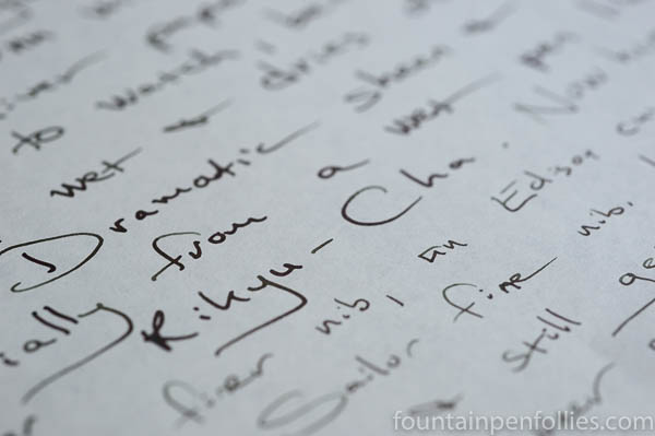 Sailor Rikyu-Cha writing sample