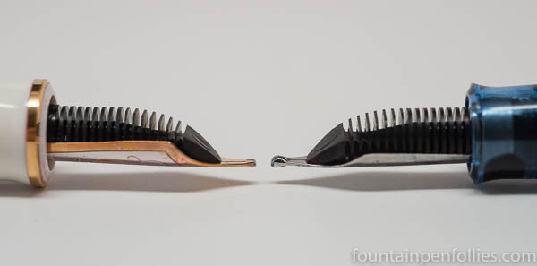 Pelikan M600 BB versus M205 BB highlighter