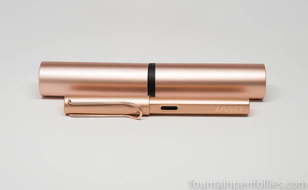 Lamy Lx Rose Gold fountain pen with case