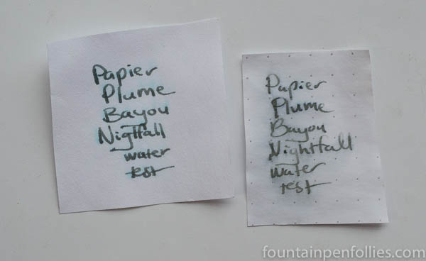 Papier Plume Bayou Nightfall water resistance