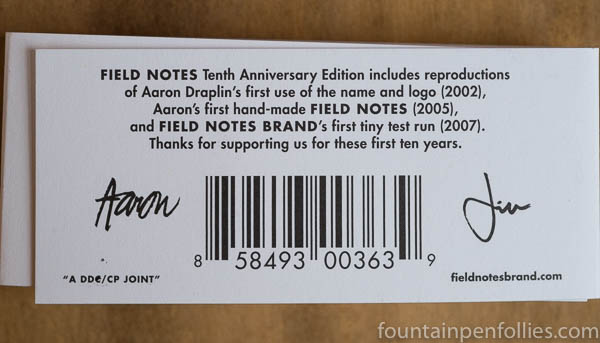 Field Notes Tenth Anniversary Set
