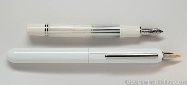 Lamy Dialog 3 size comparison Pelikan M605