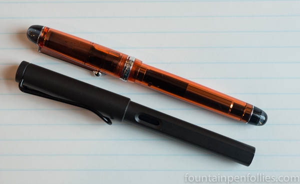Pilot Custom 74 compared to Lamy Safari