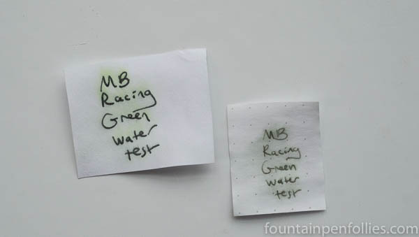 Montblanc Racing Green water resistance