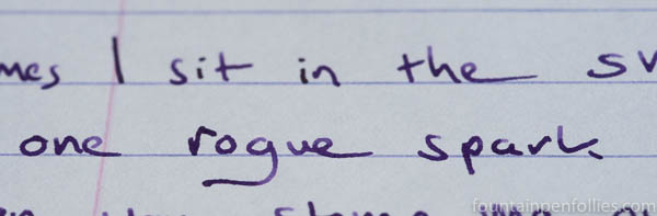 Callifolio Violet writing sample