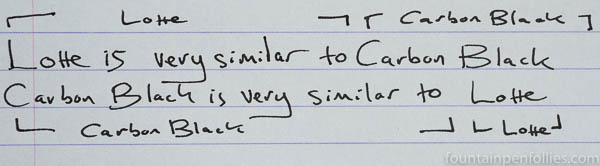 Rohrer & Klingner SketchINK Lotte writing sample