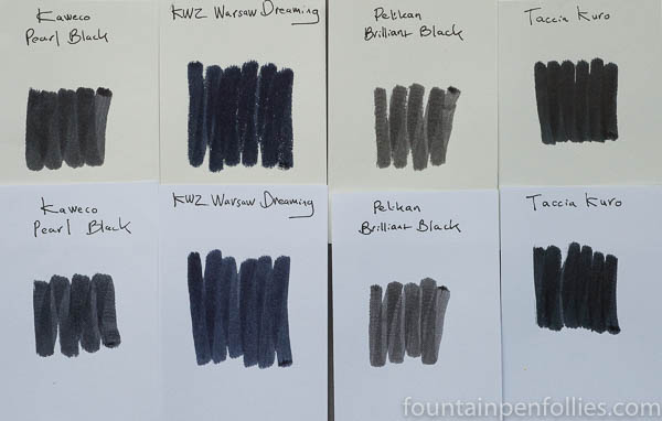 Taccia Kuro ink swab comparisons