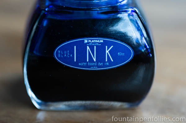 Platinum Blue Black ink